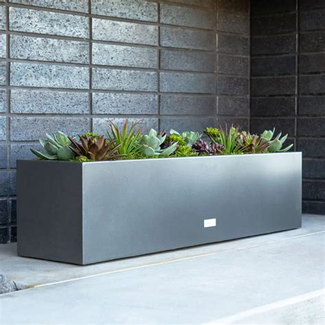 veradek metallic series window box planter|Metallic Series Handmade Metal Planter Box & Reviews .